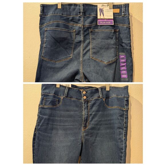 NWT Seven7 Plus Size Curvy High Rise Skinny Legging/Jeans Sz 24W - Picture 10 of 10
